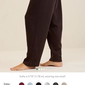 Aerie Deep Earth Oh Snap Barrel sweatpants